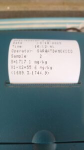 Sulfur Checking before loading