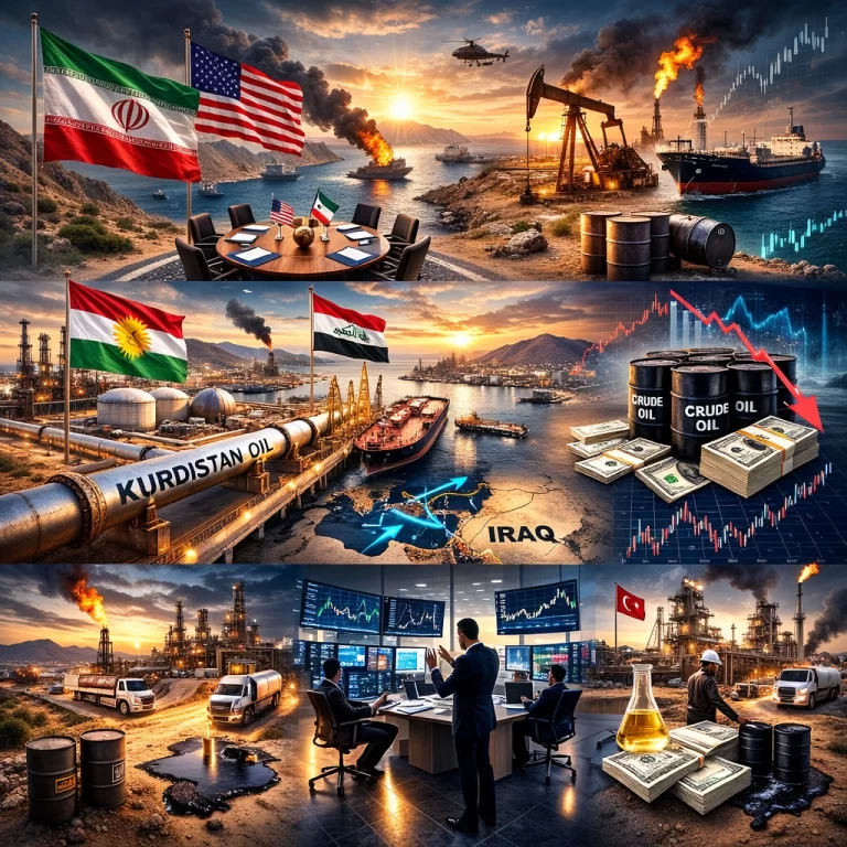 If US-Iran talks advance, prices stabilize but remain low, posing economic challenges for Iraq and Kurdistan (need for diversification). However, Russian disruptions could balance this. Recommendation: Monitor OPEC+ (Iraq as key member) and Turkey developments for Kurdistan. This analysis is based on the Platts report and February 2026 trends; for more details, check IEA data or Iraq's Ministry of Oil.