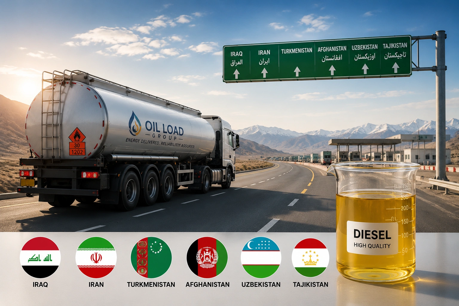 Diesel for Uzbekistan & Tajikistan | Custom Diesel from Kurdistan Iraq