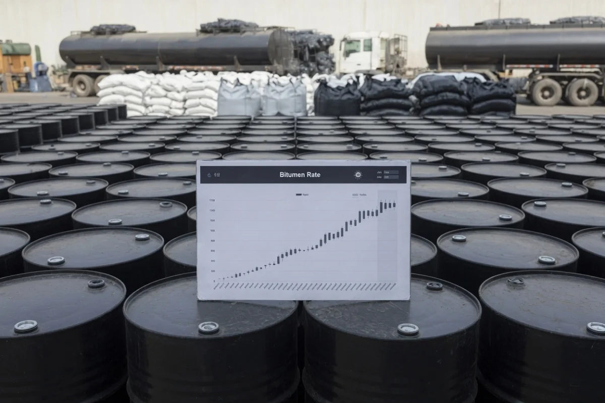 Bitumen in Iraq in kurdistan in oilload factory