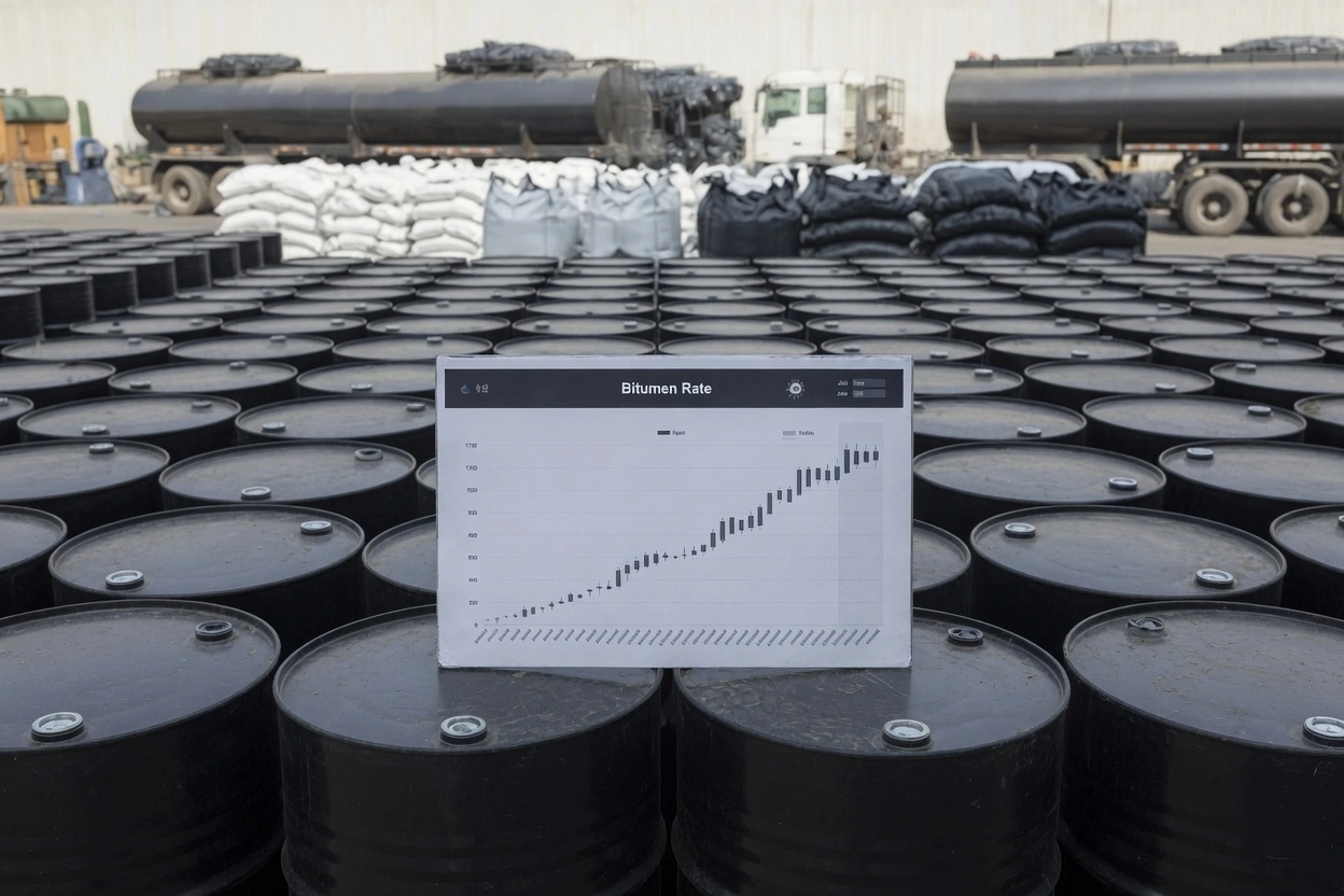 Bitumen in Iraq in kurdistan in oilload factory